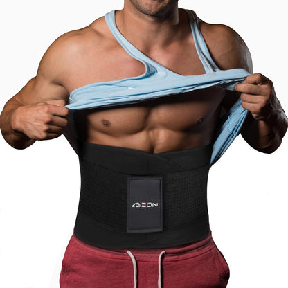 Mens Waist Trainer Neoprene Waist Trainer for Men Tummy Control Sweat Belt and Lumbar Support.