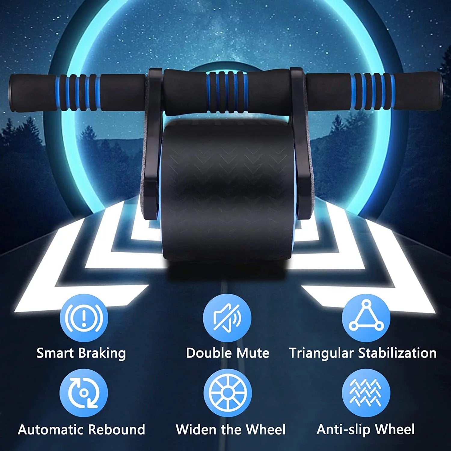 New Ab Roller Wheel, Automatic Rebound Abdominal Wheel