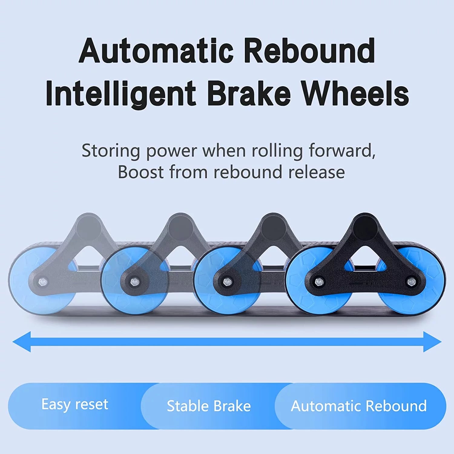 New Ab Roller Wheel, Automatic Rebound Abdominal Wheel